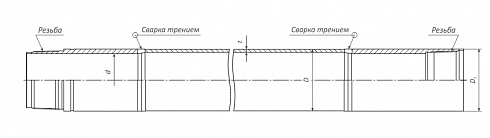 ТРУБЫ БУРИЛЬНЫЕ ОБЛЕГЧЕННЫЕ ДЛЯ КОМПЛЕКСА ССК (WIRELINE)